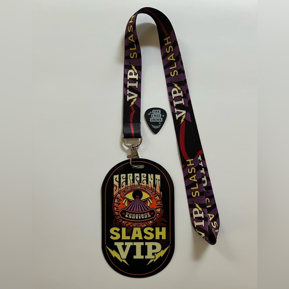 NEW! Exclusive SLASH S.E.R.P.E.N.T. Festival Tour Laminate and Guitar Pick Set